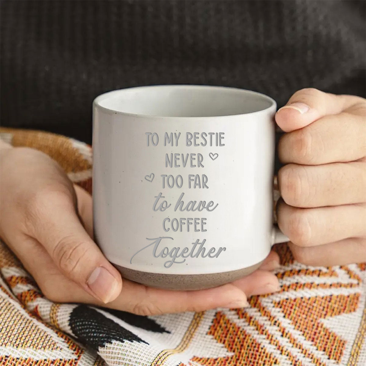 Still Having Coffee Together - Personalized Custom Engraved Pottery Mug