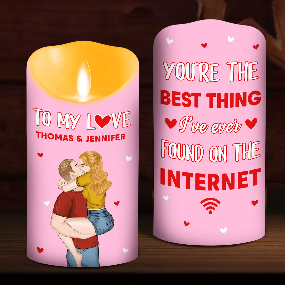 The Best Thing On The Internet - Personalized Custom LED Candle