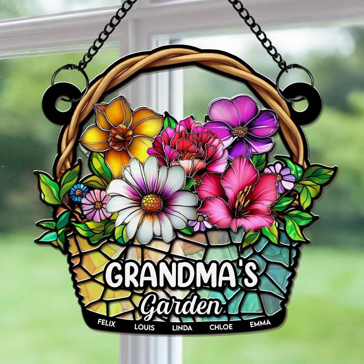 Grandma Garden - Personalized Custom Suncatcher