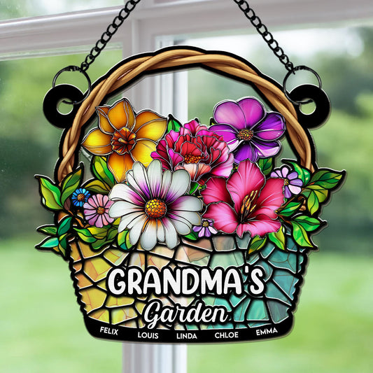 Grandma Garden - Personalized Custom Suncatcher