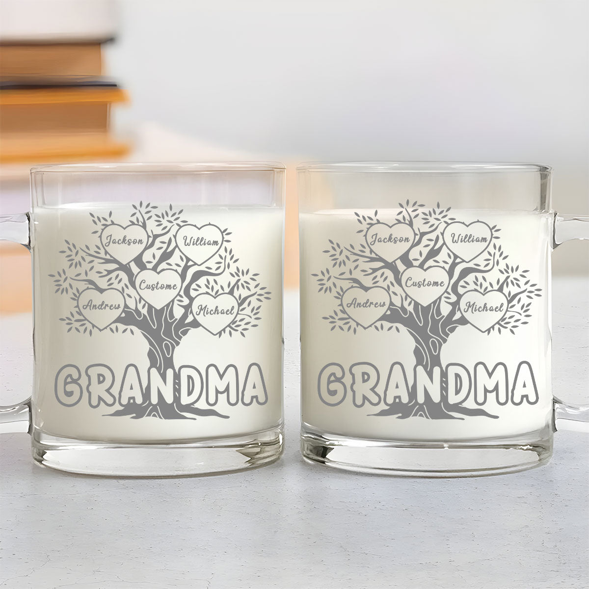Blessed To Be Called Grandma - Personalized Custom Glass Mug