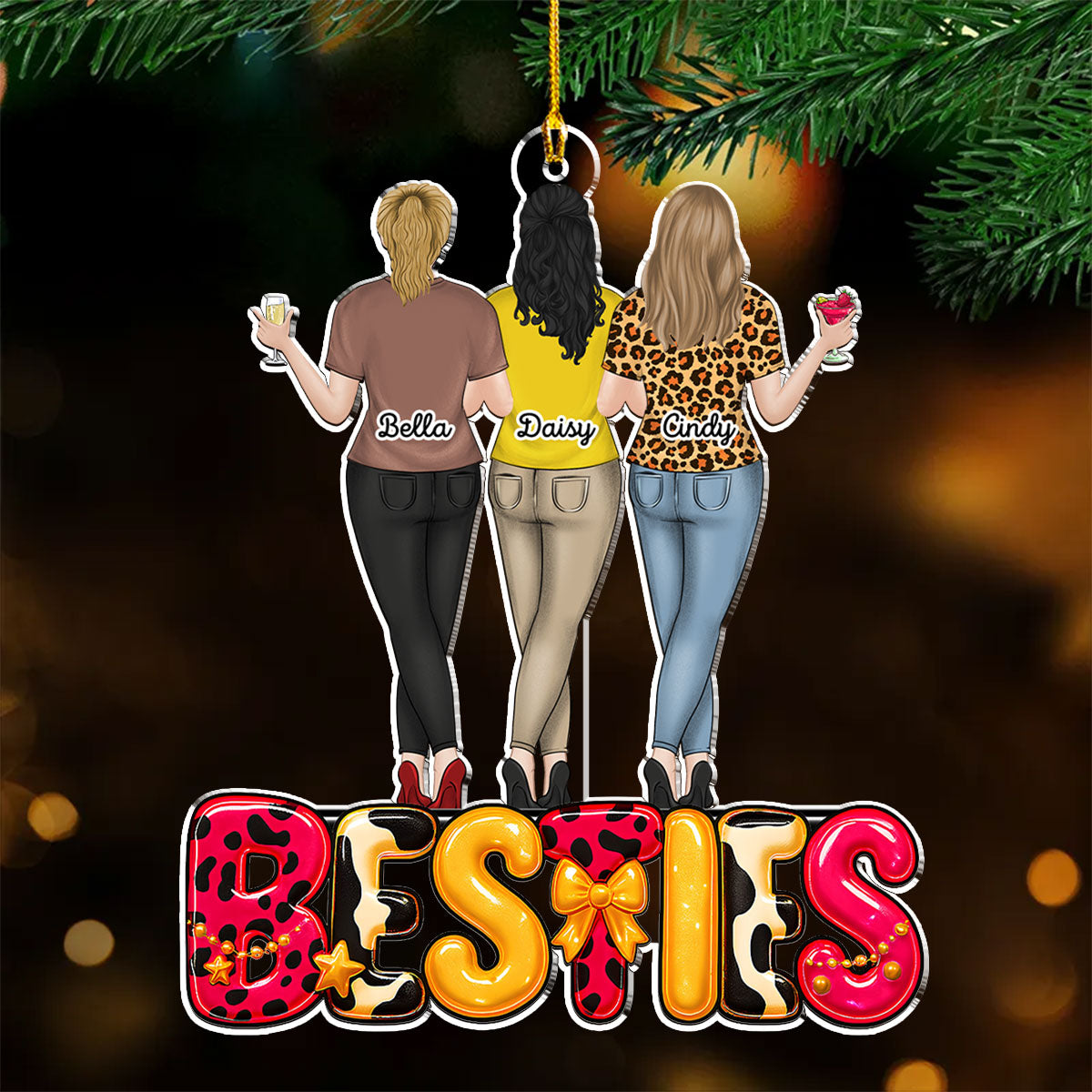 Special Friends Love - Personalized Custom Acrylic Ornament