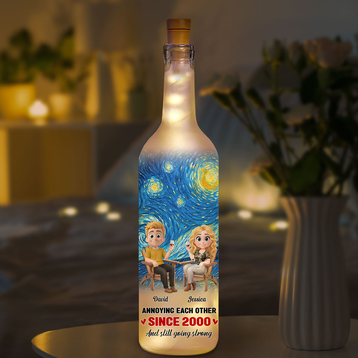 Keep This Love For Years - Personalized Custom Bottle Lamp