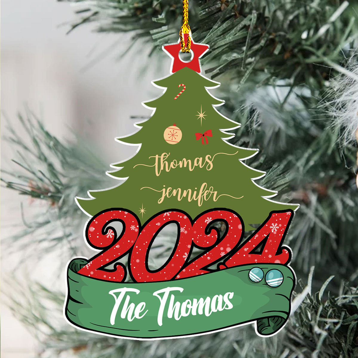 Christmas Tree - Personalized Custom Acrylic Ornament