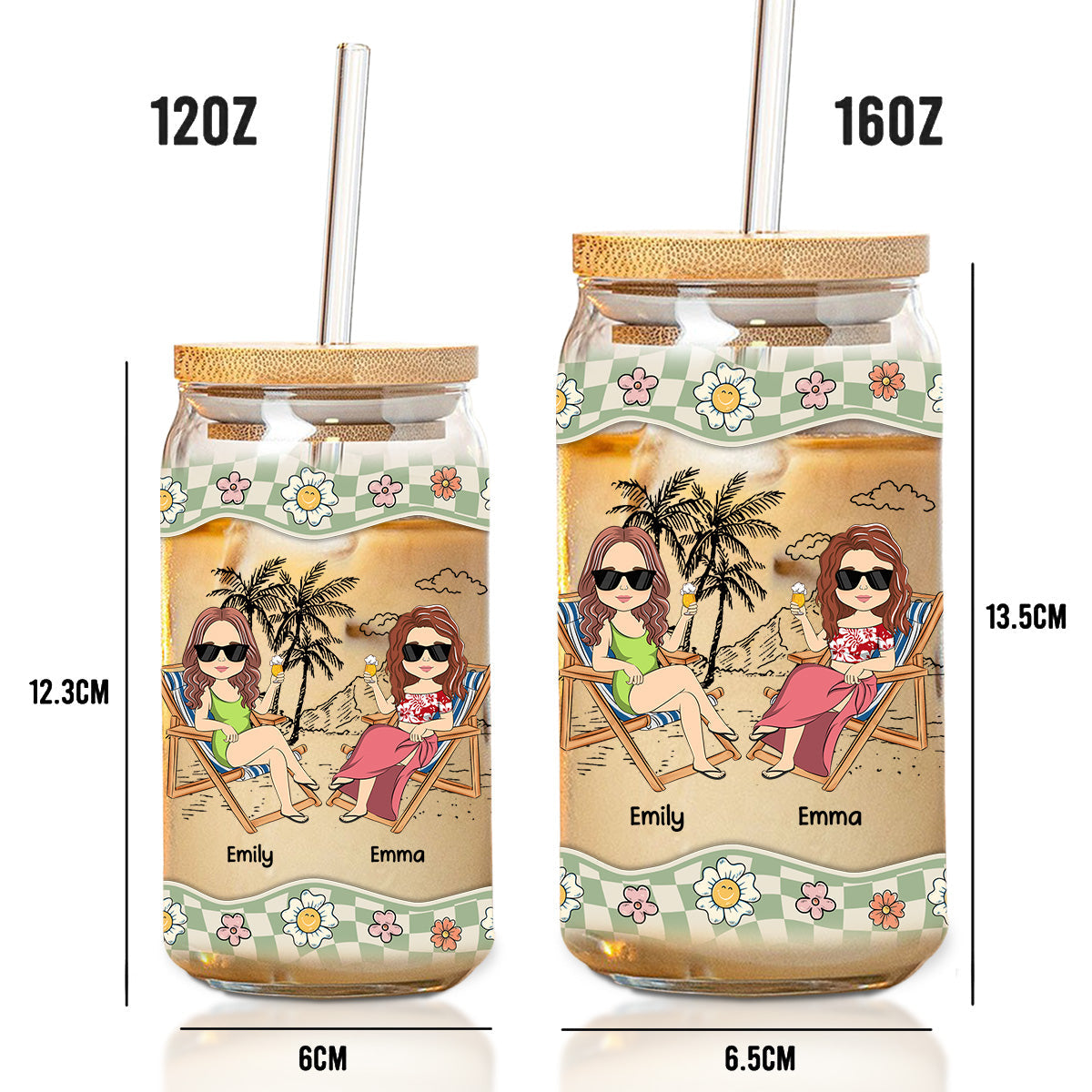 Drinks In Our Hands - Personalized Custom Glass Can