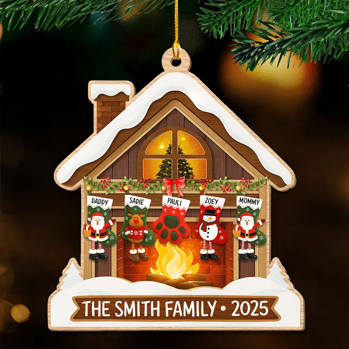 Our Winter Wonderland - Personalized Custom Wood Ornament