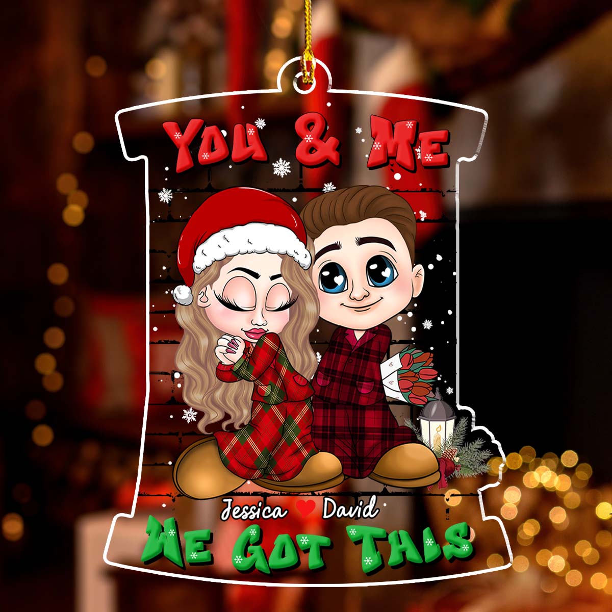 Christmas Y2K - Personalized Custom Acrylic Ornament