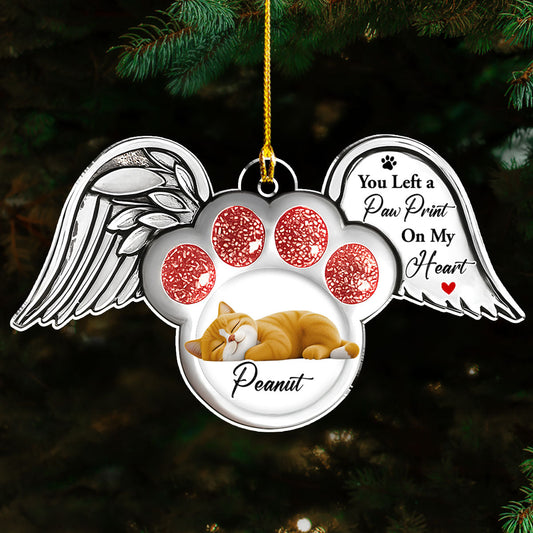 Cat In Heaven - Personalized Custom Acrylic Ornament