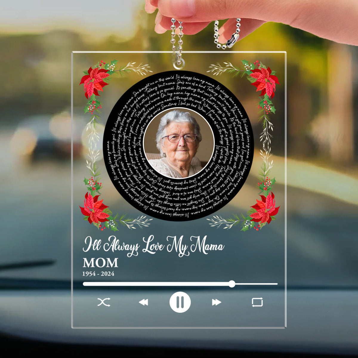 Somewhere Over The Rainbow - Personalized Custom Car Ornament