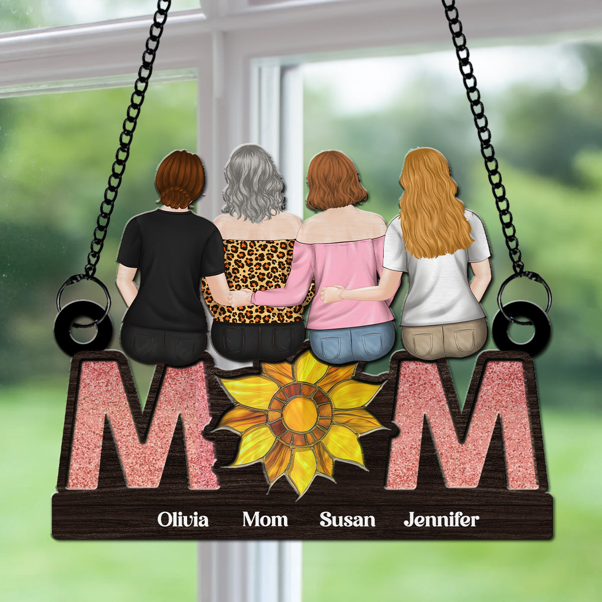 Sunflower Love - Personalized Custom Suncatcher