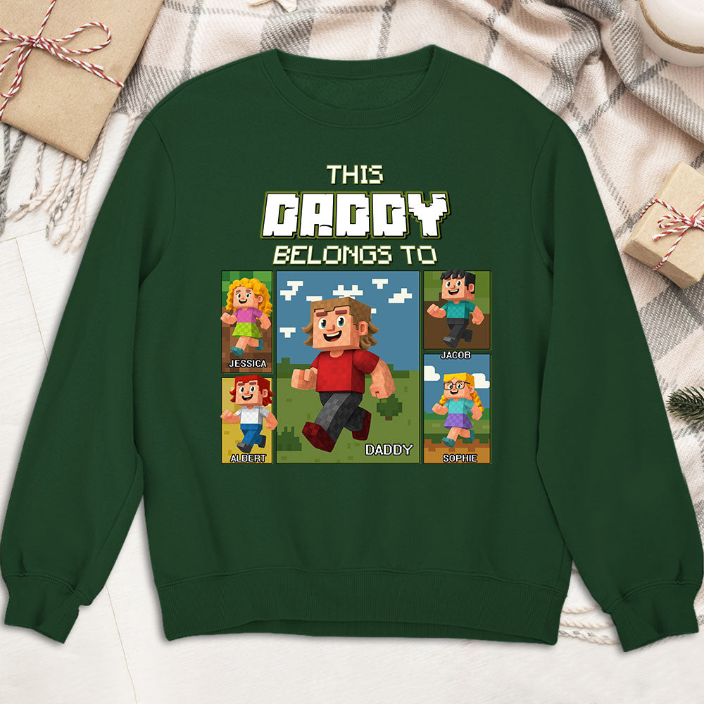 This Awesome Dad Belongs To - Personalized Custom Shirt