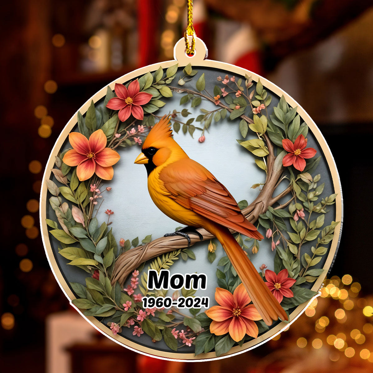Cardinals Appear When Angels Are Near - Personalized Custom Acrylic Ornament