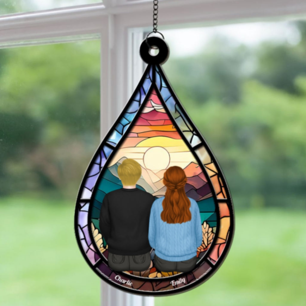 Memorial Teardrop Gift - Personalized Custom Suncatcher