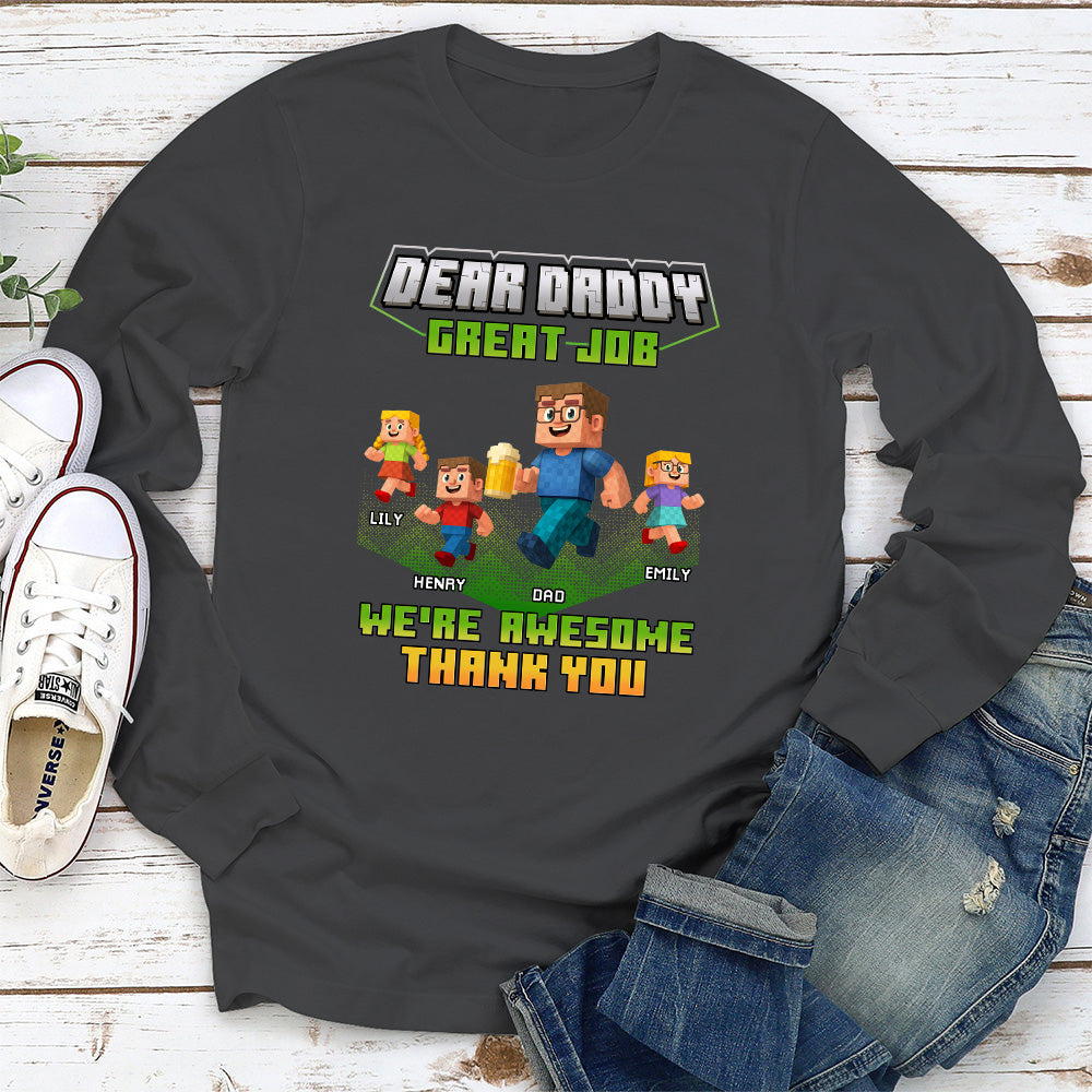 Thank You Dadcraft - Personalized Custom Shirt