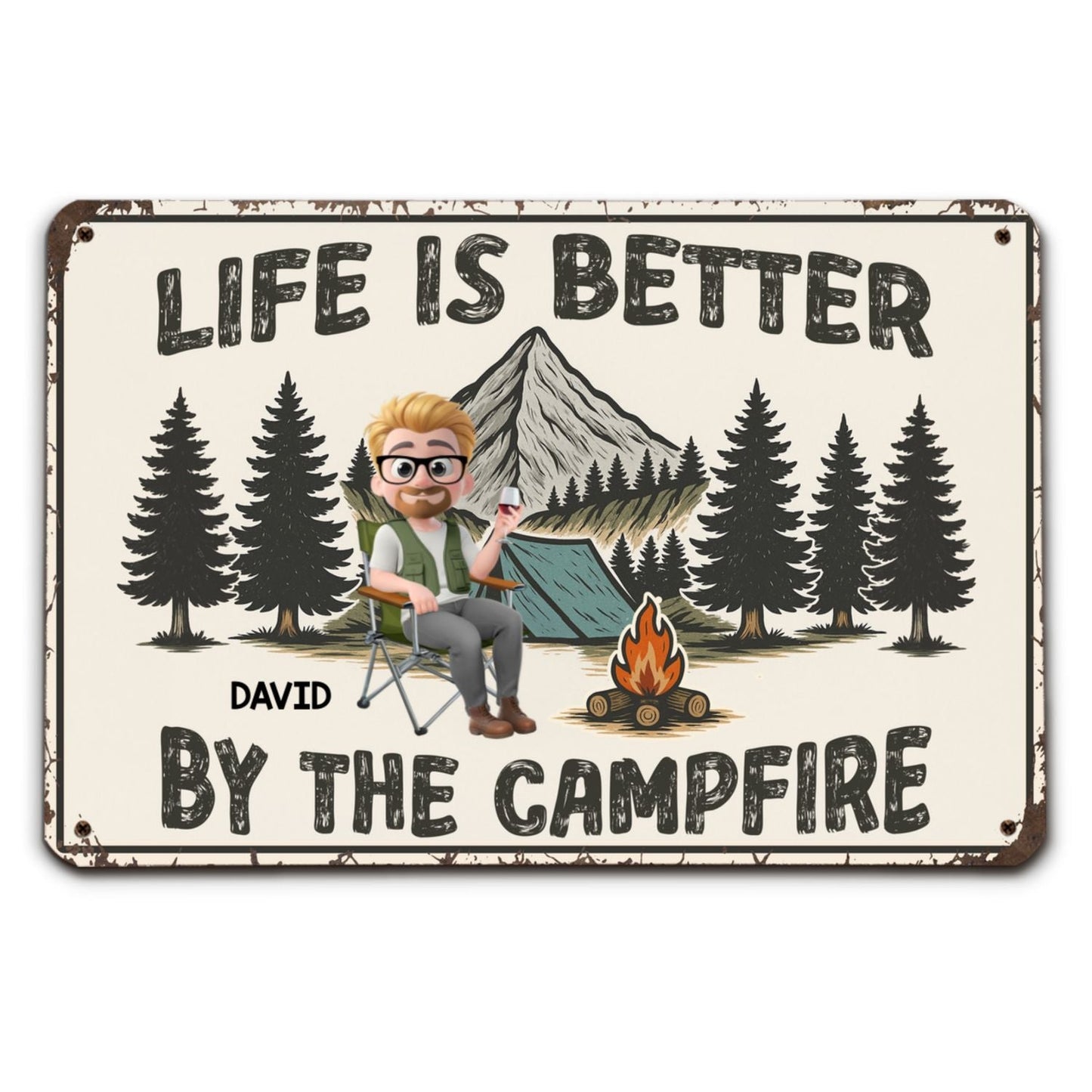 Simple Joys Are The Best - Personalized Custom Metal Sign