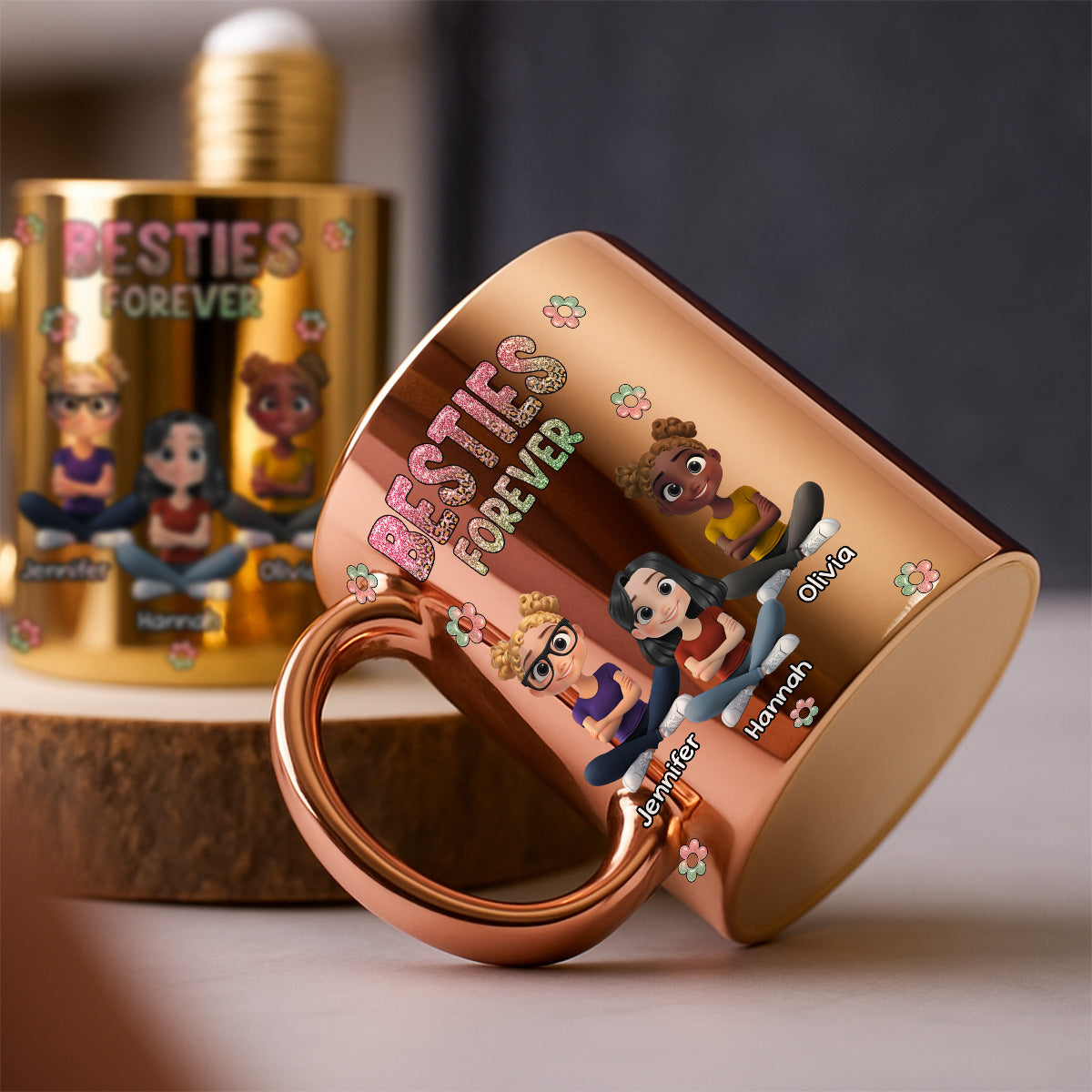 Always My Bestfriend - Personalized Custom Metallic Mug