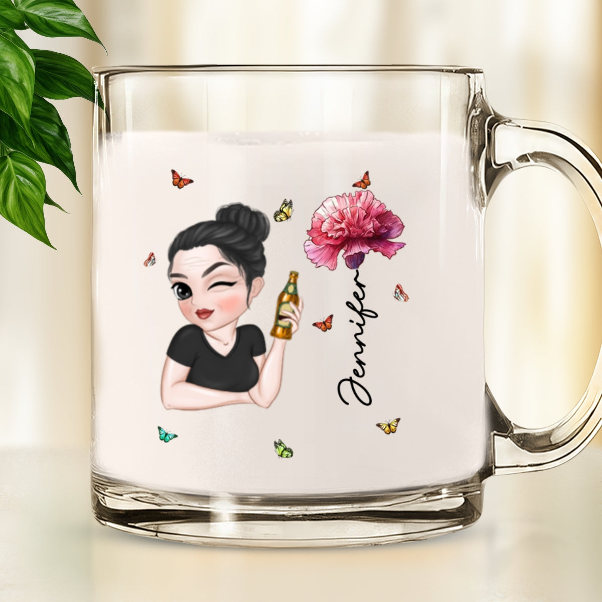 Beautiful Friend - Personalized Custom Glass Mug