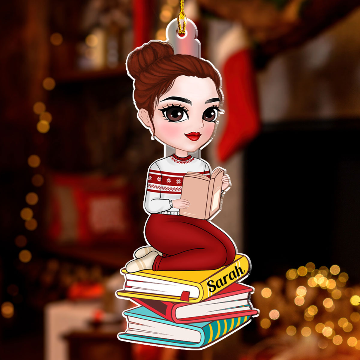 Books In Souls - Personalized Custom Acrylic Ornament
