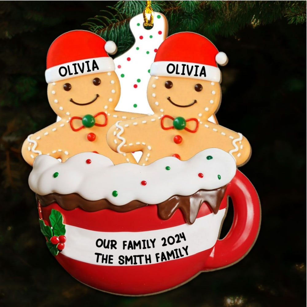 Gingerbread - Personalized Custom Wood Ornament