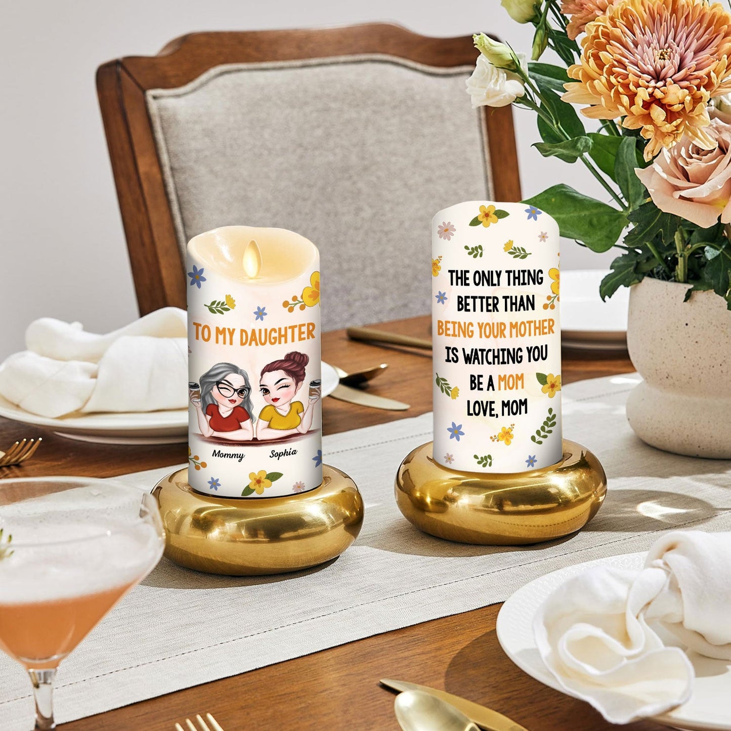 Watching You - Personalized Custom LED Candle