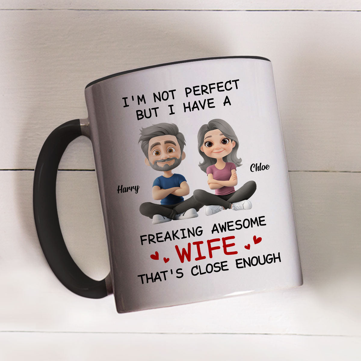 Endless Love - Personalized Custom Accent Mug