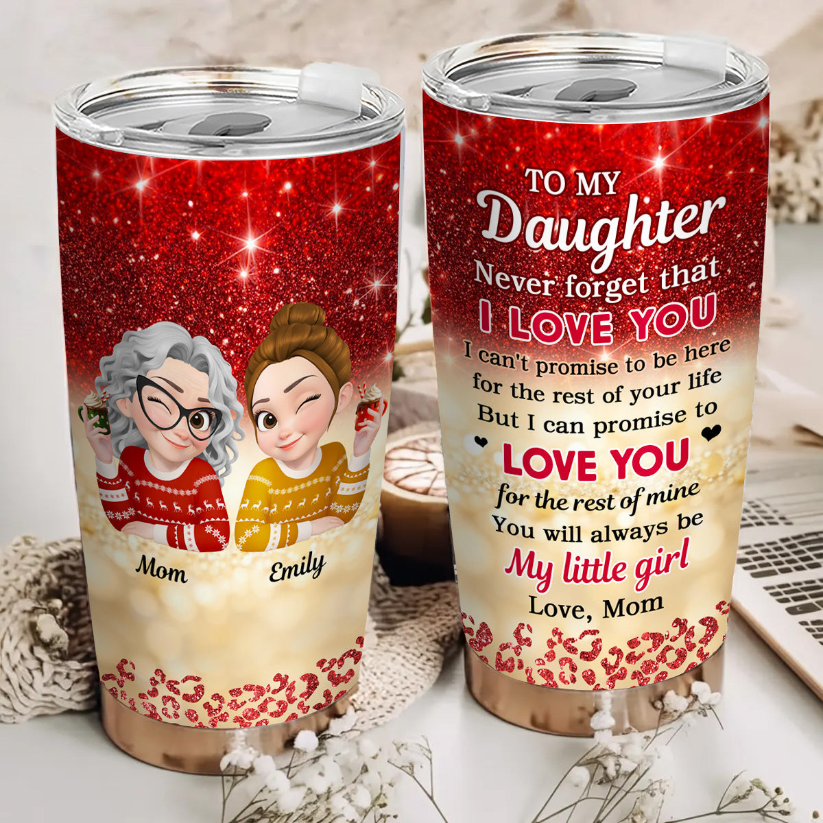 To My Warrior Daughter - Personalized Custom Tumbler