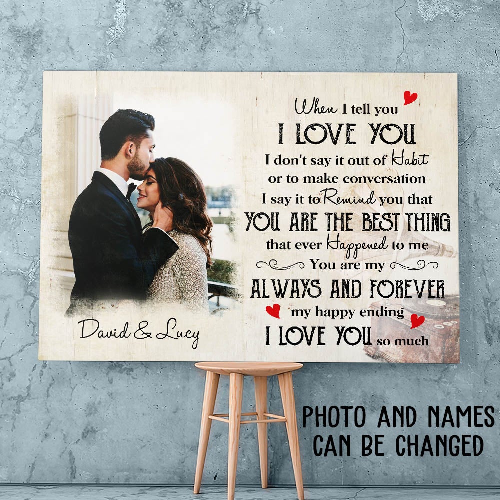 My Happy Ending - Personalized Custom Canvas Print