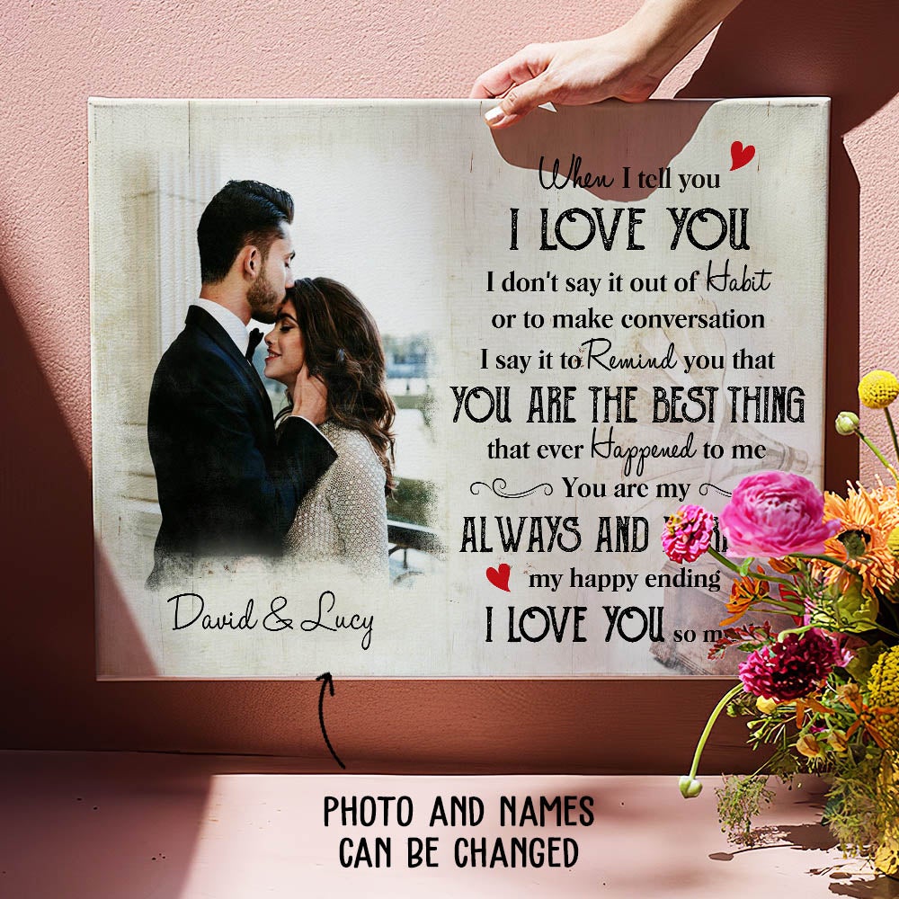 My Happy Ending - Personalized Custom Canvas Print