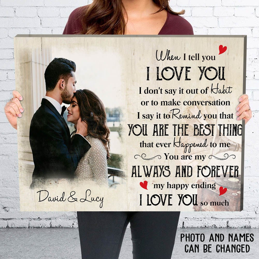 My Happy Ending - Personalized Custom Canvas Print