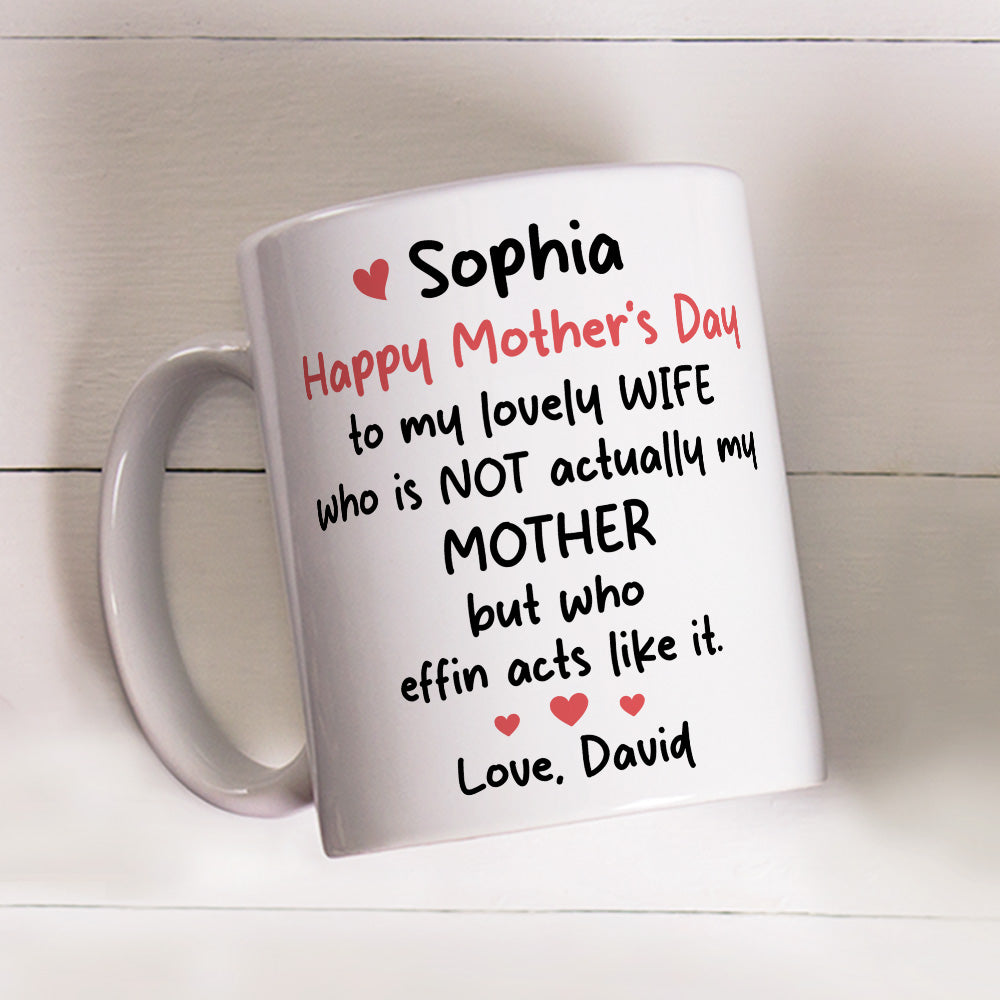 To My Lovely Wife - Personalized Custom Coffee Mug