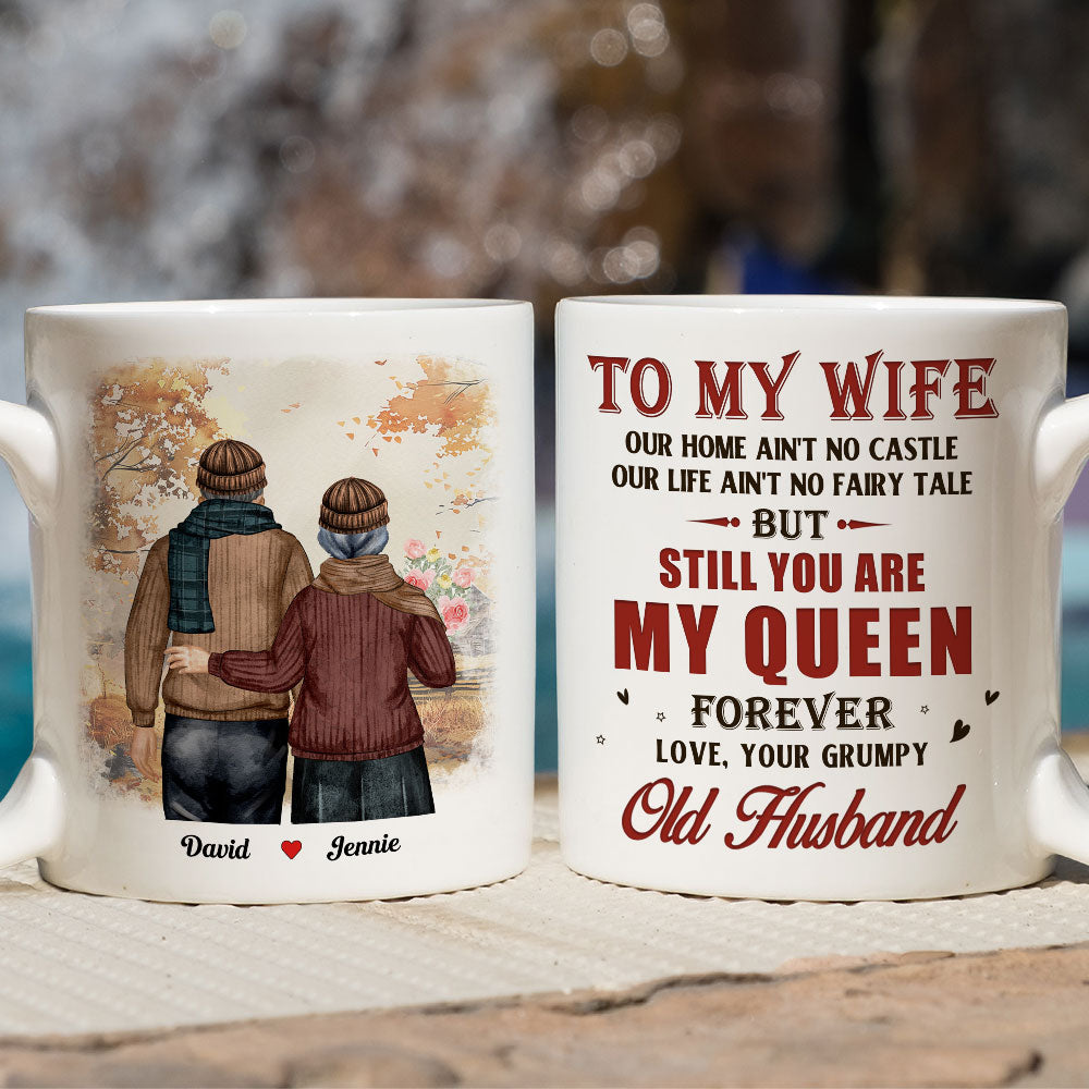 My Queen Forever - Personalized Custom Coffee Mug