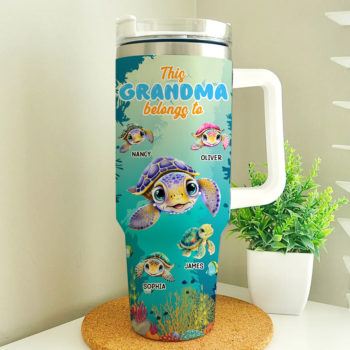 This Grandma Belongs To - Personalized Custom 40 Oz Tumbler