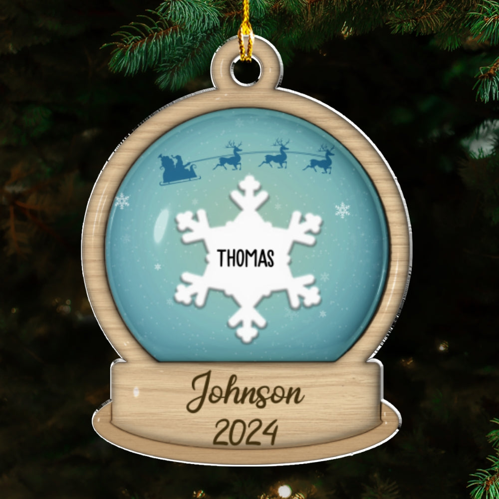 The Family 2024 - Personalized Custom 3D Inflated Effect Acrylic Ornament