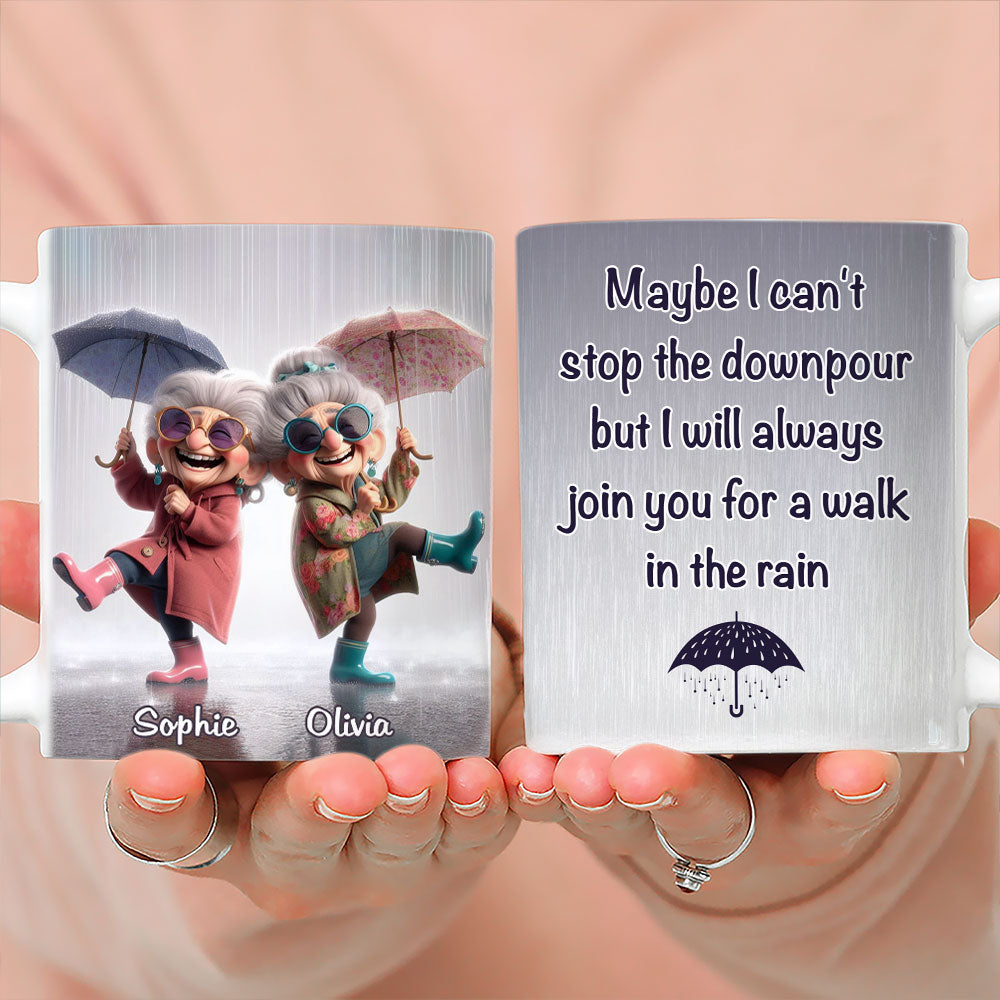 Maybe I Can Not Stop The Downpour - Personalized Custom Coffee Mug