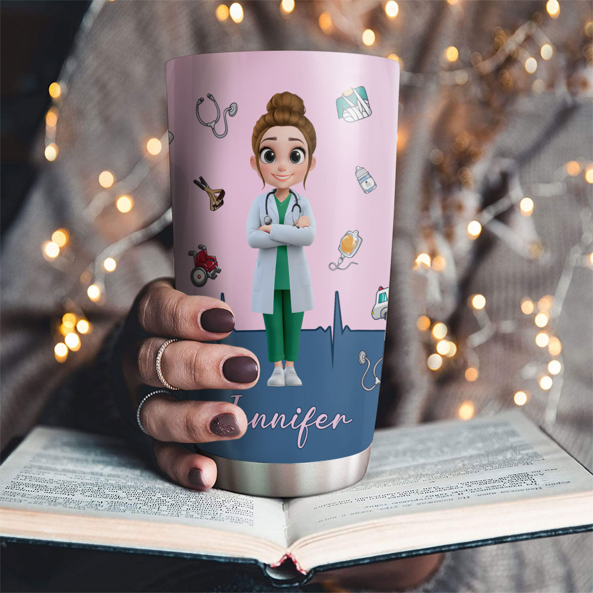 Born To Save Lives - Personalized Custom Tumbler