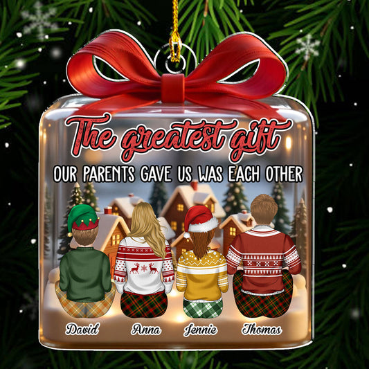 Our Greatest Gift - Personalized Custom Acrylic Ornament