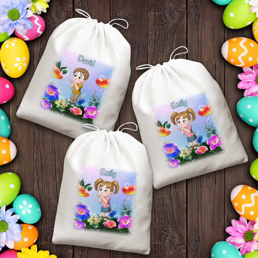 Easter Blooms Of Joy - Personalized Custom Favor Bag