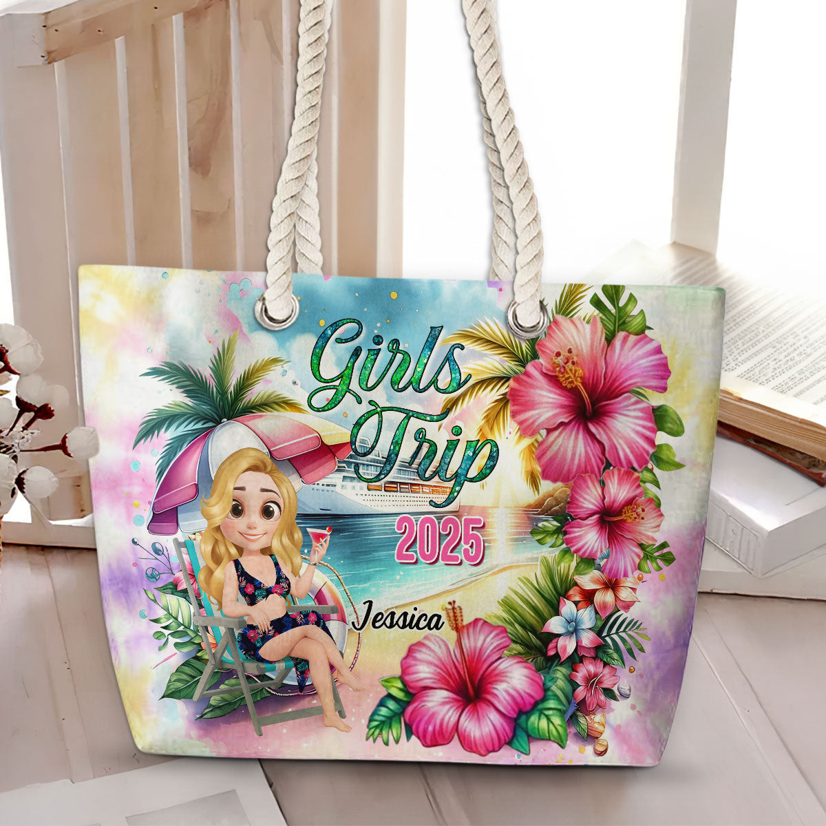 Girls Trip - Personalized Beach Bag