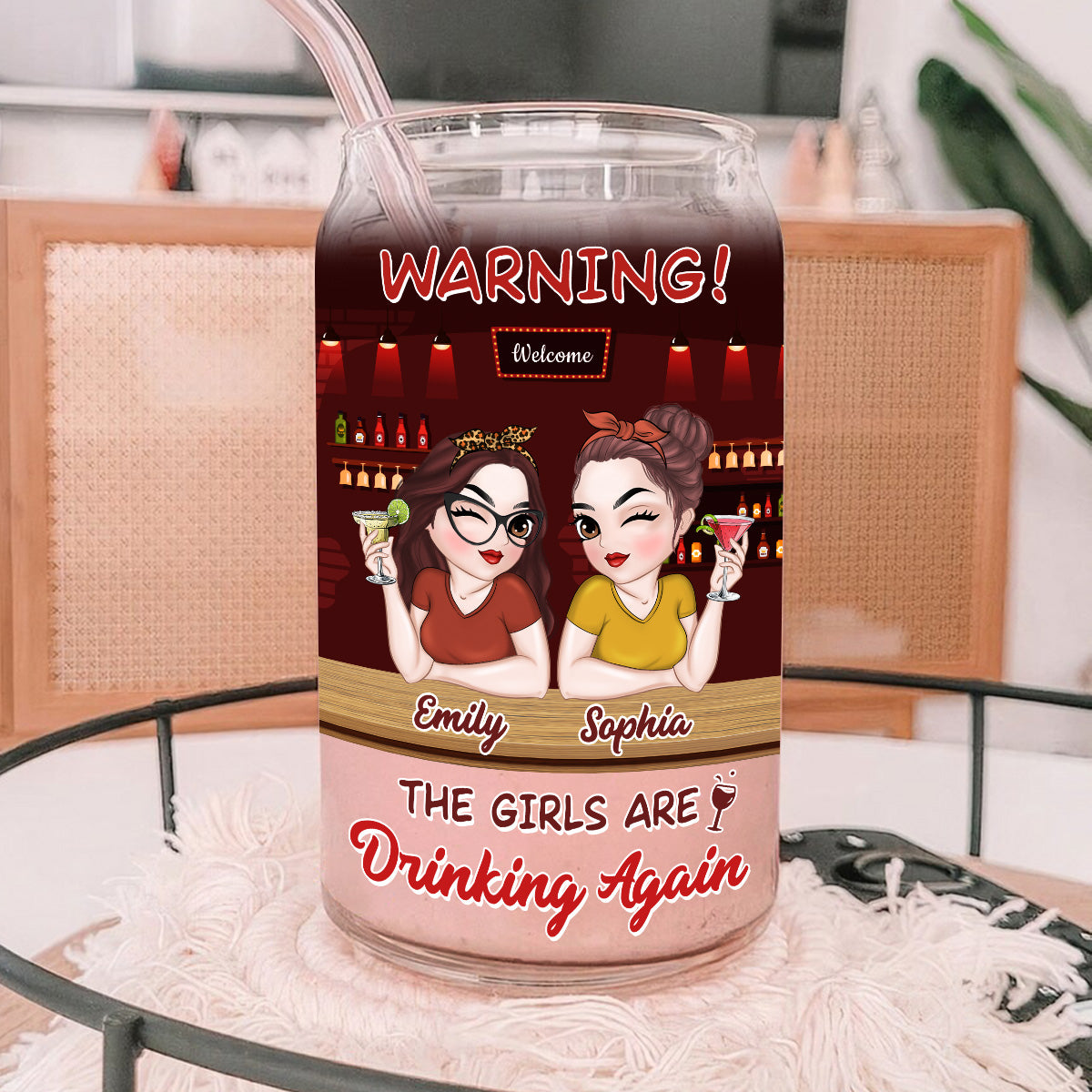 This Is Our Alcohol Drinking - Personalized Custom Glass Can