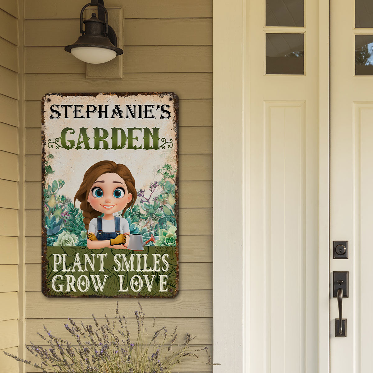 Grow Love - Personalized Custom Metal Sign