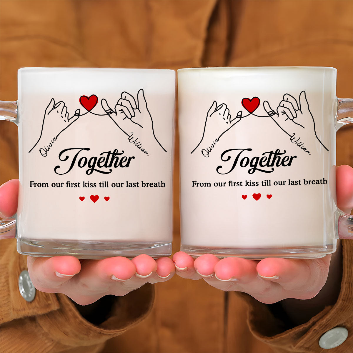 I Love You Forever - Personalized Custom Glass Mug
