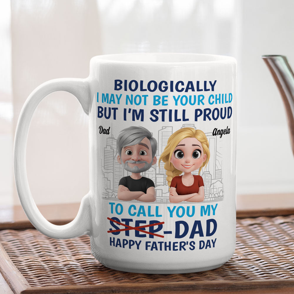 Thanks For Being My Dad - Personalized Custom Coffee Mug