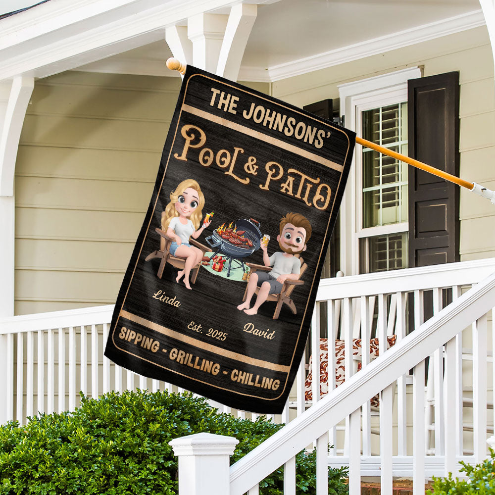 We At Pool And Patio - Personalized Custom Flag