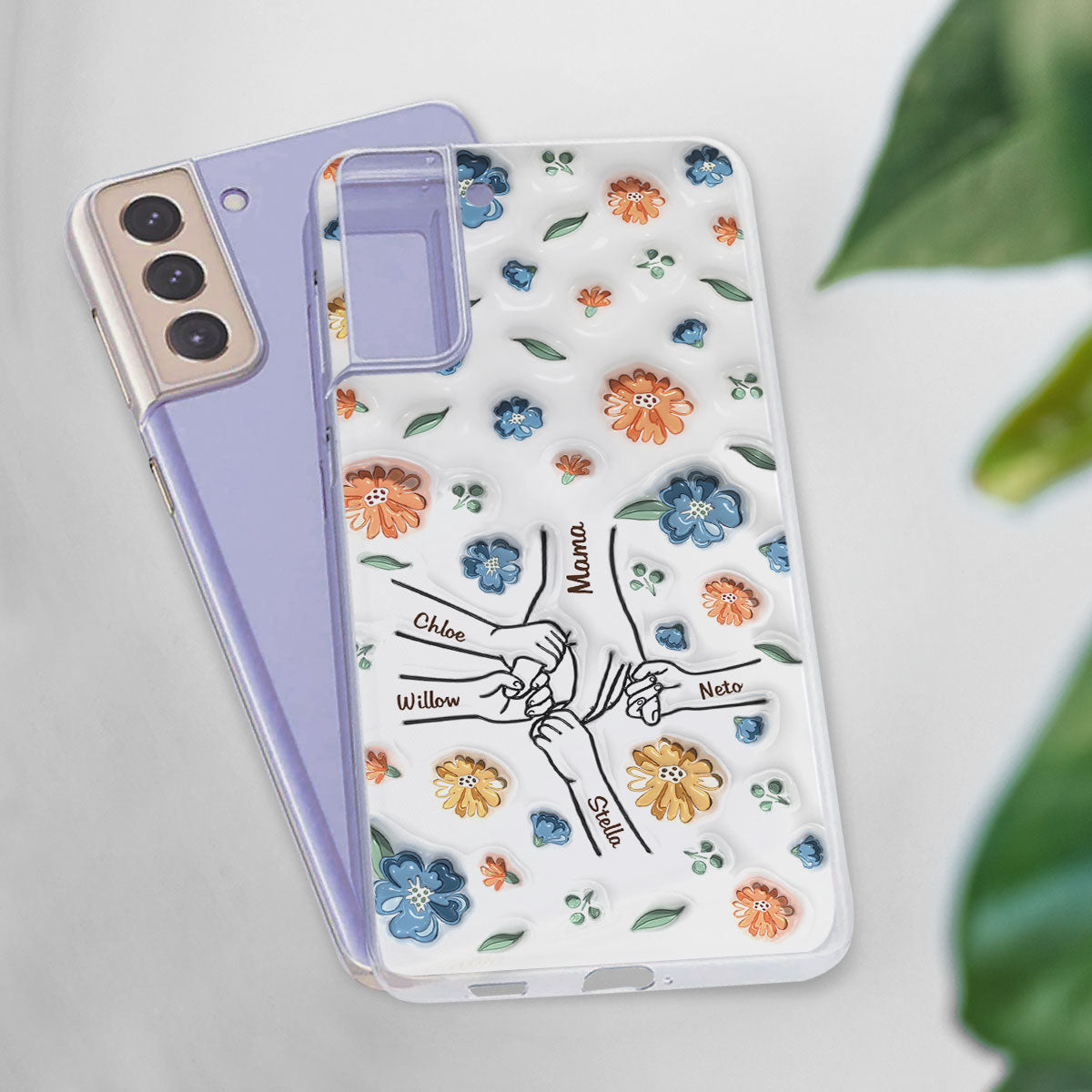 Mom Hold My Heart - Personalized Custom 3D Inflated Effect Phone Case