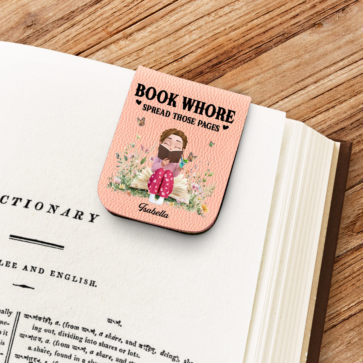Pages Beg To Be Spread - Personalized Custom Leather Bookmark