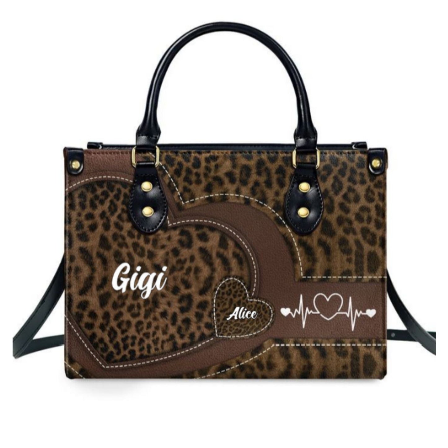 Grandma Sweethearts - Personalized Custom Leather Bag