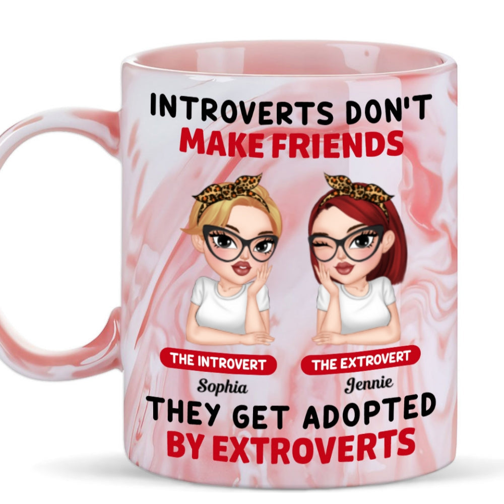 My Crazy One - Personalized Custom Pink Marble Mug