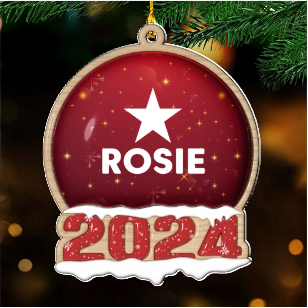 Custom Name Family - Personalized Custom 3D Inflated Effect Acrylic Ornament