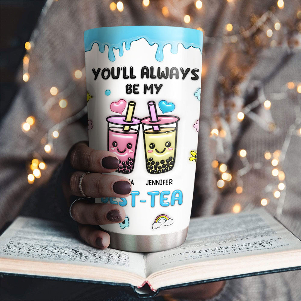 Best Friend Forever - Personalized Custom 3D Inflated Effect Tumbler