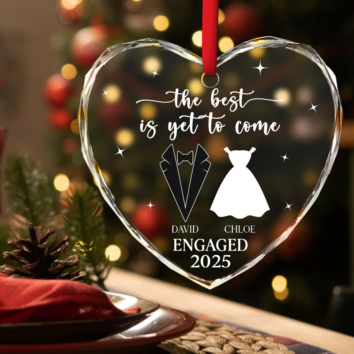 Yet To Come - Personalized Custom Glass Ornament